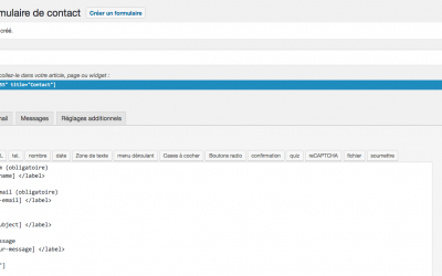 Comment personnaliser le formulaire Contact Form 7 ?